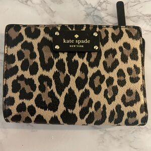 Kate Spade Grove Street Leopard Print Wallet NWT